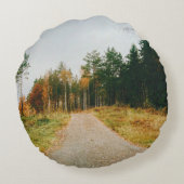 Swedish Autumnal Forest ラウンドクッション (裏面)