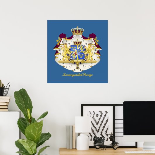 Swedish Coat of Arms ポスター (ホームオフィス)