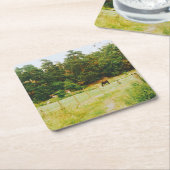 Swedish Countryside スクエアペーパーコースター (アングル)