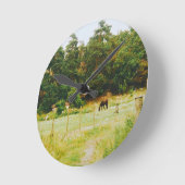 Swedish Countryside ラウンド壁時計 (傾斜)