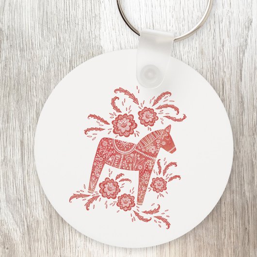 Swedish Dala Horse キーホルダー