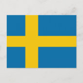 Swedish Flag ポストカード (正面)