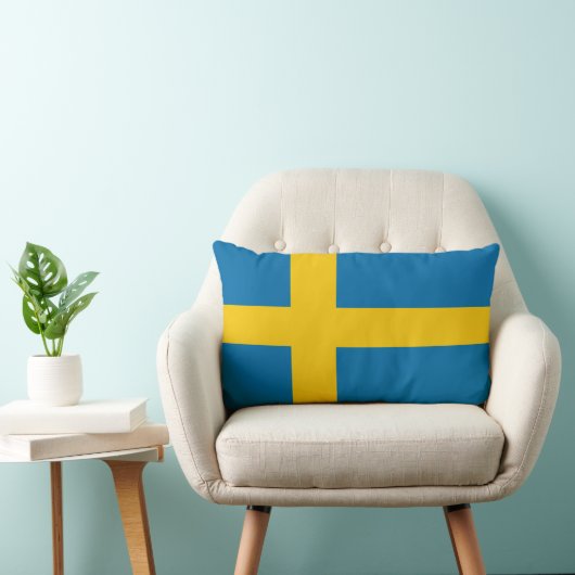Swedish Flag ランバークッション (椅子)