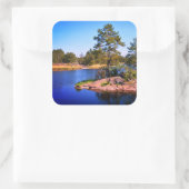 swedish  landscap, photo スクエアシール (バッグ)