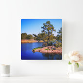 swedish  landscap, photo スクエア壁時計 (ホーム)