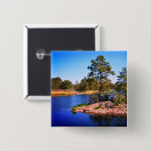 swedish  landscap, photo 缶バッジ (正面&裏面)