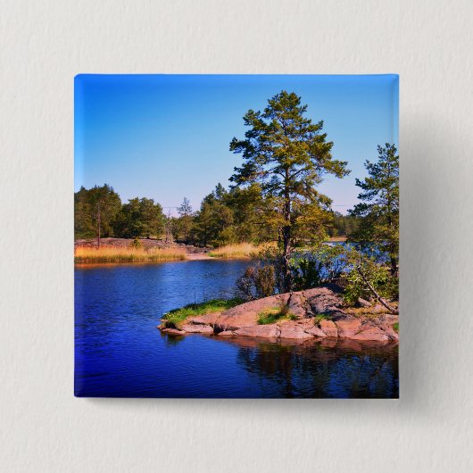 swedish  landscap, photo 缶バッジ (正面)