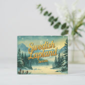 Swedish Lapland the Arctic Wonderland ポストカード (スタンド正面)