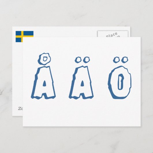 Swedish letters ポストカード (正面/裏面)