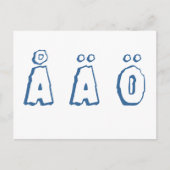 Swedish letters ポストカード (正面)