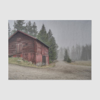 Swedish Red Barn Tissue Paper 薄葉紙