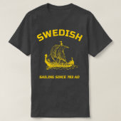 Swedish sailing in Sweden Tシャツ (デザイン正面)