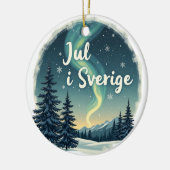 Swedish Winter Magic "Jul i Sverige" セラミックオーナメント (左)
