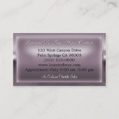 Sweedlepiperの虚栄心は3.5"をx 2"エレガント切ります 名刺 (裏面)