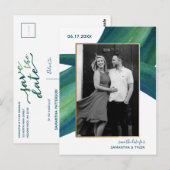 Sweeful Seagass Wedding Save The Date Photo Post ポストカード (正面/裏面)