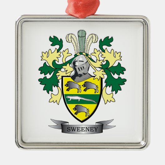 Sweeneyの紋章付き外衣 メタルオーナメント (正面)
