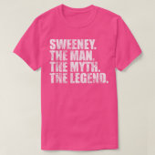 SweeneySweeneyファミリー名Sweeney姓Sween Tシャツ (デザイン正面)