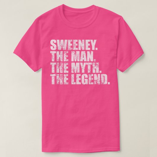 SweeneySweeneyファミリー名Sweeney姓Sween Tシャツ (デザイン正面)