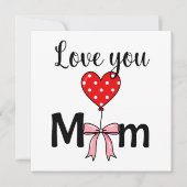 Sweetでおしゃれな「Love You Mom」 (正面)