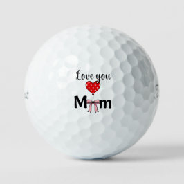 Sweetでおしゃれな“Love You Mom” ゴルフボール