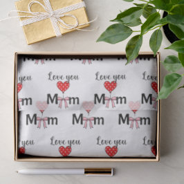 Sweetでおしゃれな「Love You Mom」 薄葉紙