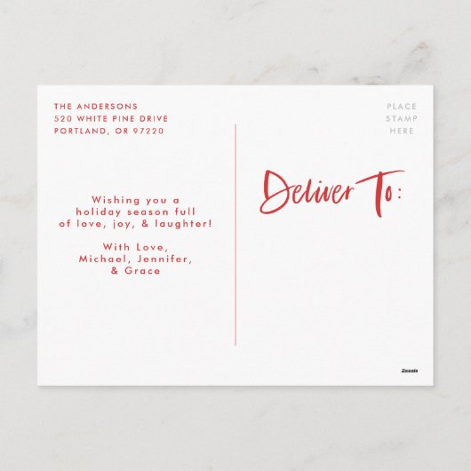 SweetとGumdropsのメリー写真 シーズンポストカード (裏面)