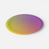 SWEETデイジーブルー+パープルグラデーション紙プレート ペーパープレート (アングル)