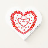 SWEETハートハート形状スパイラルノート ノートブック (裏面)