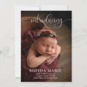 Sweetベビー写真の誕生のお知らせ (正面)