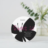 Sweet モダン 16誕生日カード 招待状 (スタンド正面)