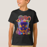 Sweet & 不気味 - Halloween Candy Bucket Tシャツ