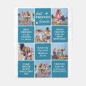 Sweet 最高の FRIENDS Foreverカスタム 6フォトコラージュ フリースブランケット (正面)