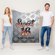 Sweet 16の炎とシルバープレートのギフト