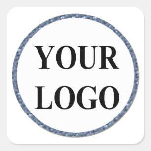 Sweet 16ステッカーあなたのロゴを追加ブラック金ゴールド モダン スクエアシール