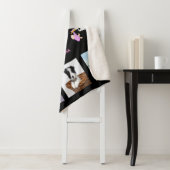 Sweet 16ブラックフォトコラージュ名girl シェルパブランケット (インサイチュ)