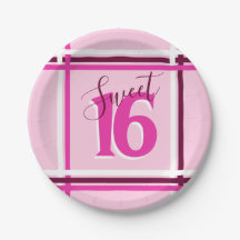 SWEET 16ホットピンク16歳誕生日パーティーイベントモダン