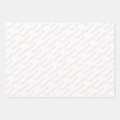 Sweet 16写真パーソナライズされたと名前Pink ラッピングペーパーシート (正面3)
