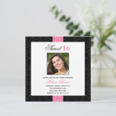 Sweet 16誕生日パーティーの招待 招待状 (スタンド正面)