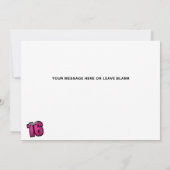 Sweet 16誕生日4フォトコラージカード カード (裏面)