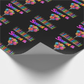 「SWEET 16」の誕生日包装紙。 ラッピングペーパー (角)