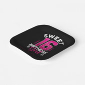 Sweet 16 オリジナルデザイン ペーパープレート (傾斜あり)
