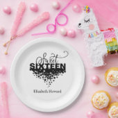 Sweet 16 オリジナルデザイン ペーパープレート (パーティー)