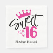 Sweet 16 オリジナル 紙製品 スタンダードランチョンナプキン (正面)