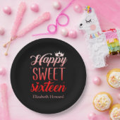 Sweet 16 オリジナル 紙製品 ペーパープレート (パーティー)