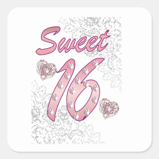 Sweet 16 ステッカー (正面)