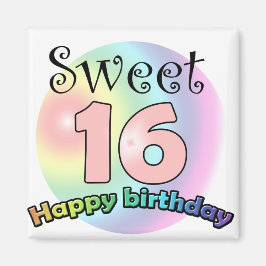 Sweet 16 ハッピーバースデー マグネット