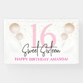 Sweet 16 バースデーパーティーバナー 横断幕 (横)