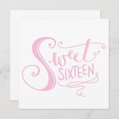 「SWEET 16」パーティの招待状 招待状 (正面/裏面)