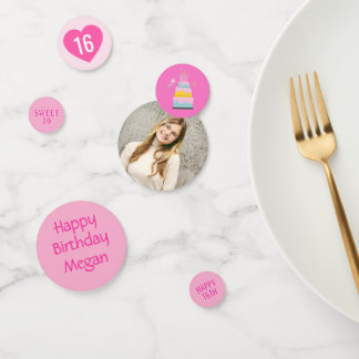 Sweet 16 パーティー！ テーブル コンフェティ コンフェッティ