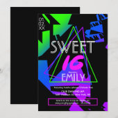 Sweet 16 フライヤークラブテーマプロモーション招待状 招待状 (正面/裏面)